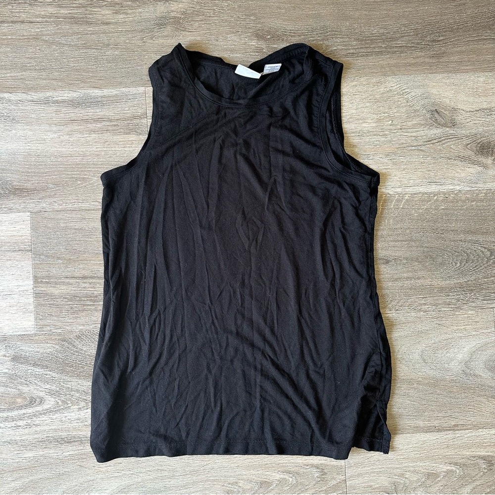 Kenar Basic Black Sleeveless Tank Top
